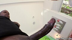 Big Assed White Babe gets Throat Fucked by Black Guy Thumb