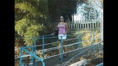 Brunette on the boat filled with cum Thumb