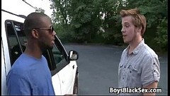 Blacks On Boys - Gay Bareback Interracial Fuck Scene 21 Thumb