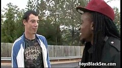 Blacks On Boys - Gay Bareback Interracial Fuck Scene 04 Thumb