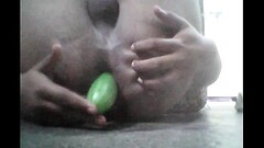 indian gay bottom fucking his asshole with huge toy Thumb