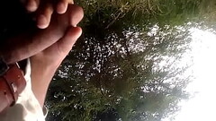 musterbating on railway track Thumb