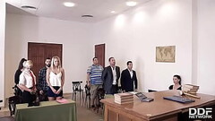 Judgement Day - Sexy Lawyer Negotiates Double Penetration Thumb