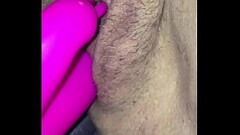 My wife'_s pussy being hammered by a rabbit Thumb