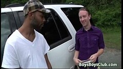 Tattooed white thug sucking black cocks for cash 17 Thumb