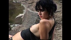 HellisabethQueen teen brunette nude at the beach Thumb