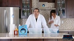 Actors start having sex on the set of a shopping network Thumb