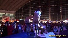 lesbian pornshow on public stage Thumb